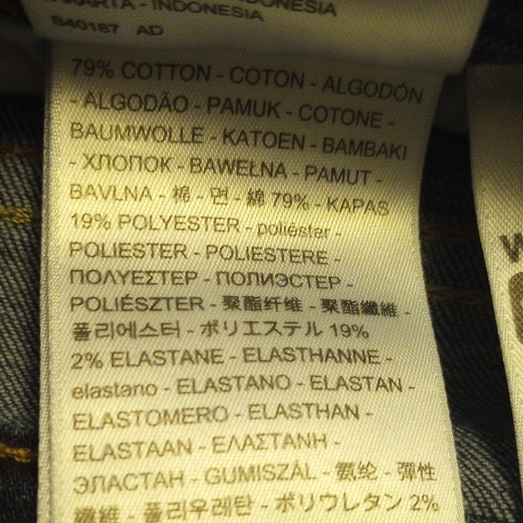 Levi's 511 Slim Fit Jeans, Women's Sz 20 R Junior 28" X 28" - Picture 7 of 11